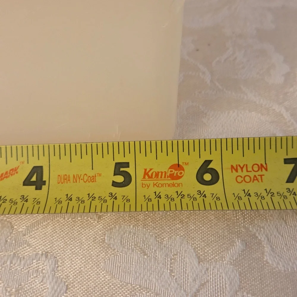Vintage Tupperware Frosted Clear Rectangular 11x6.5x3.5 Storage 677-2 678-2